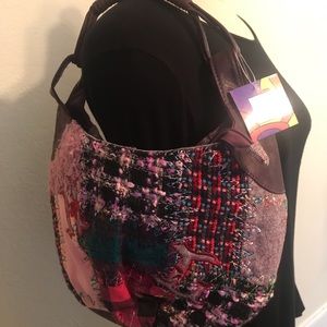Nicole Lee purple and pink boho bag NWT